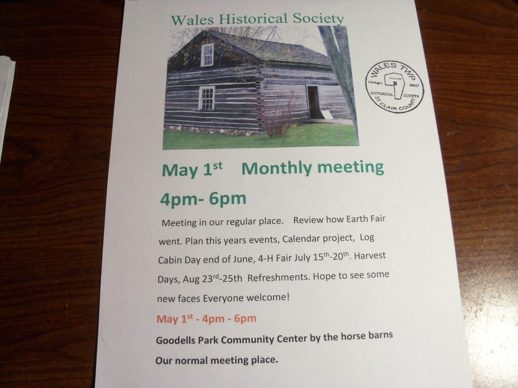 Wales Historical May 2024 Meeting
